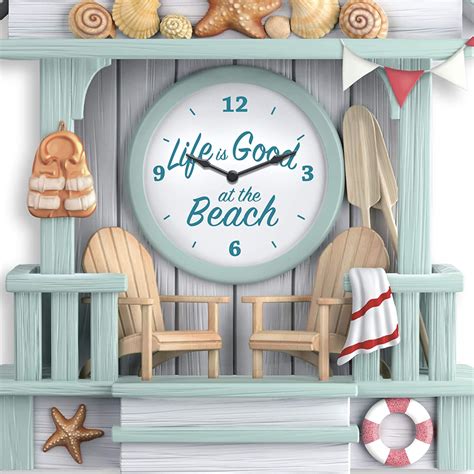 life is good at the beach cuckoo clock